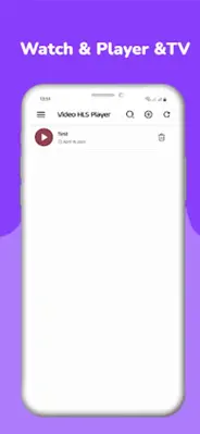 Video HLS Player android App screenshot 3